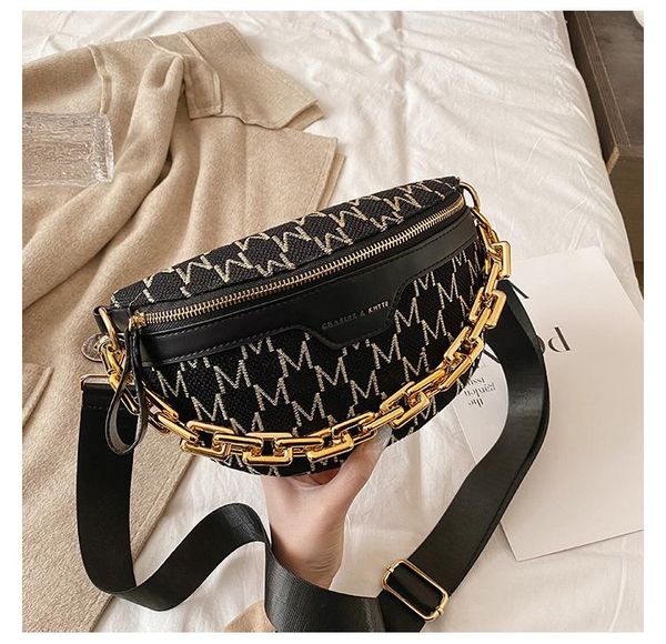 luxury women's fanny pack waist bag thick chain shoulder crossbody chest female belt designer brand handbag bags
luxury women's fanny pack waist bag thick chain shoulder crossbody chest female belt designer brand handbag bags