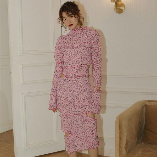 casual dresses pink floral flare sleeve bodycon long dress women pleat turtleneck irregular cut out korean fashion clothing, Black;gray
casual dresses pink floral flare sleeve bodycon long dress women pleat turtleneck irregular cut out korean fashion clothing, Black;gray