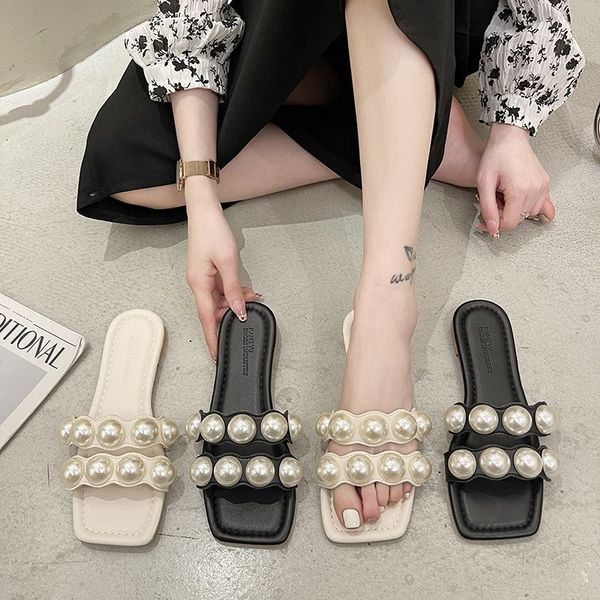 slippers summer shoes women home designer woman indoor heels pu fashion pearl beach slides rubber elus, Black
slippers summer shoes women home designer woman indoor heels pu fashion pearl beach slides rubber elus, Black