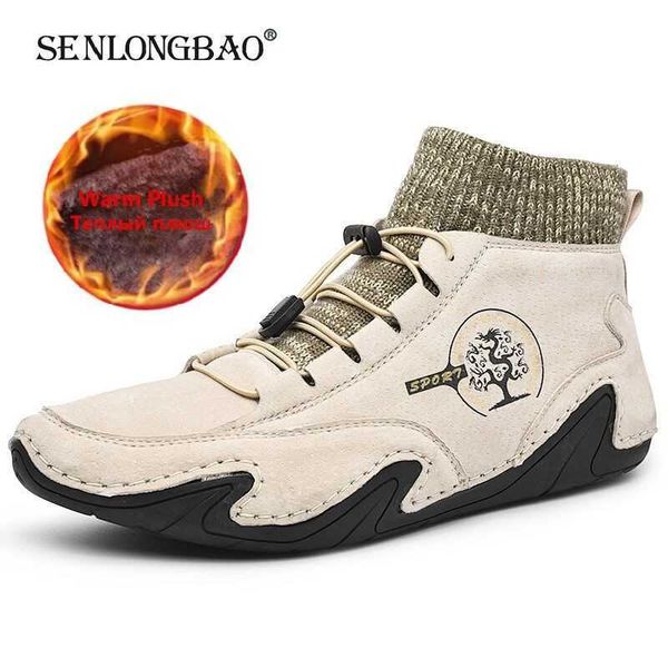 brand winter men's boots thick plush warm snow comfortable men ankle cow suede leather outdoor man motorcycle 210619, Black
brand winter men's boots thick plush warm snow comfortable men ankle cow suede leather outdoor man motorcycle 210619, Black