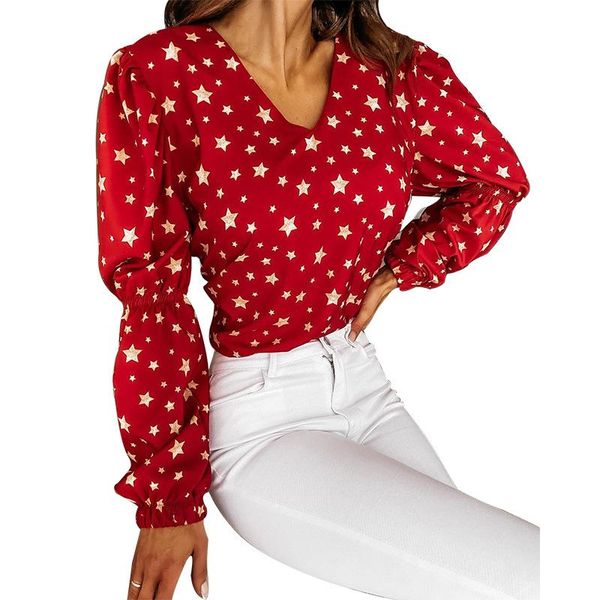 women's t-shirt 2021 women star printing ins v-neck lantern sleeve lace-up backless shirts graphic tees woman y2k aesthetic, White
women's t-shirt 2021 women star printing ins v-neck lantern sleeve lace-up backless shirts graphic tees woman y2k aesthetic, White
