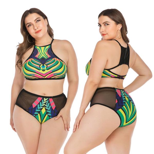 womens plus size bikini set two piece halter mesh printed high neck swimsuit waist swimwear paghetti bathing suits one-piece
womens plus size bikini set two piece halter mesh printed high neck swimsuit waist swimwear paghetti bathing suits one-piece