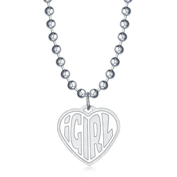 pendant necklaces girl love heart beads chain necklace for women hip hop vintage jewelry collier femme silver color streetwear
pendant necklaces girl love heart beads chain necklace for women hip hop vintage jewelry collier femme silver color streetwear