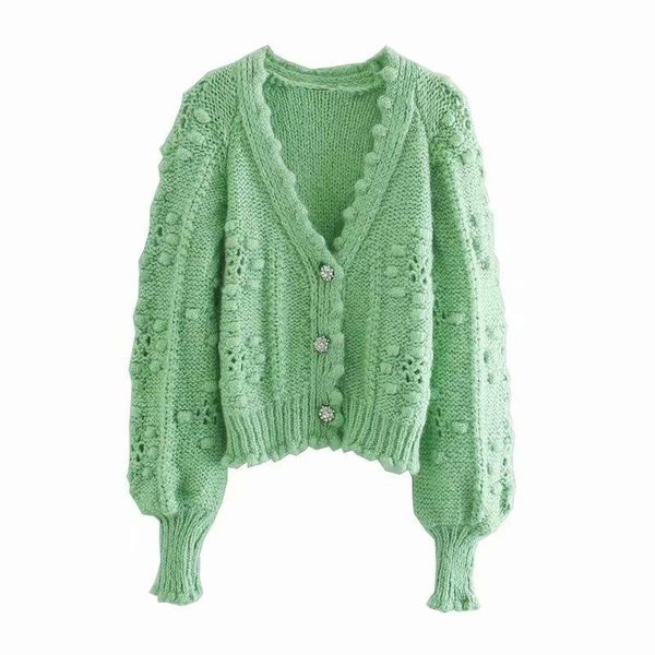 women's knits & tees 2021 women fashion texture knitted gem button solid cardigan long sleeve v-neck vintage female sweater chic, White
women's knits & tees 2021 women fashion texture knitted gem button solid cardigan long sleeve v-neck vintage female sweater chic, White