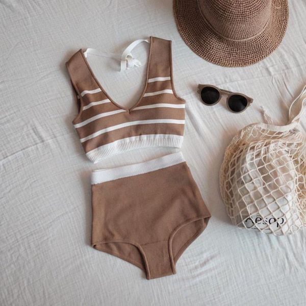 one-piece suits 2 piece swimsuit women woman 2021 swimming suit for bathing korean knitted striped acrylic two
one-piece suits 2 piece swimsuit women woman 2021 swimming suit for bathing korean knitted striped acrylic two