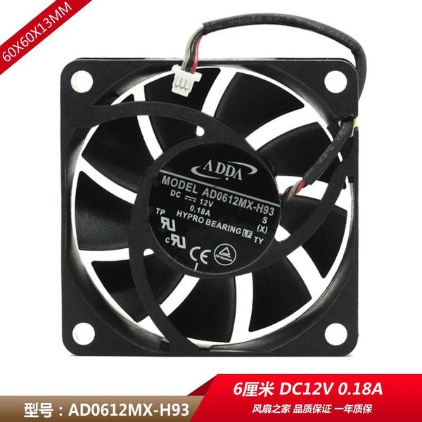 fans & coolings original adda ad0612mx-h93 6cm 6013 12v 0.18a large air volume fan supports speed measurement 60x60x13mm
fans & coolings original adda ad0612mx-h93 6cm 6013 12v 0.18a large air volume fan supports speed measurement 60x60x13mm