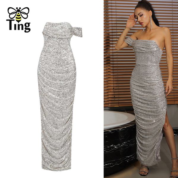 designer celebrity luxury sequined glitter shiny party night dresses strapless curve bodycon split long dress elbis 210513, Black;gray
designer celebrity luxury sequined glitter shiny party night dresses strapless curve bodycon split long dress elbis 210513, Black;gray