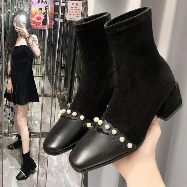 boots brand fashion dropship chains pearls winter shoes women ankle tide tire skidproof sole cool motorcycles footwear, Black
boots brand fashion dropship chains pearls winter shoes women ankle tide tire skidproof sole cool motorcycles footwear, Black