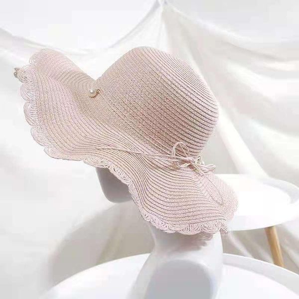 wide brim hats summer beach sunscreen straw hat female waves along the pearl bow big multicolor optional this sun, Blue;gray
wide brim hats summer beach sunscreen straw hat female waves along the pearl bow big multicolor optional this sun, Blue;gray