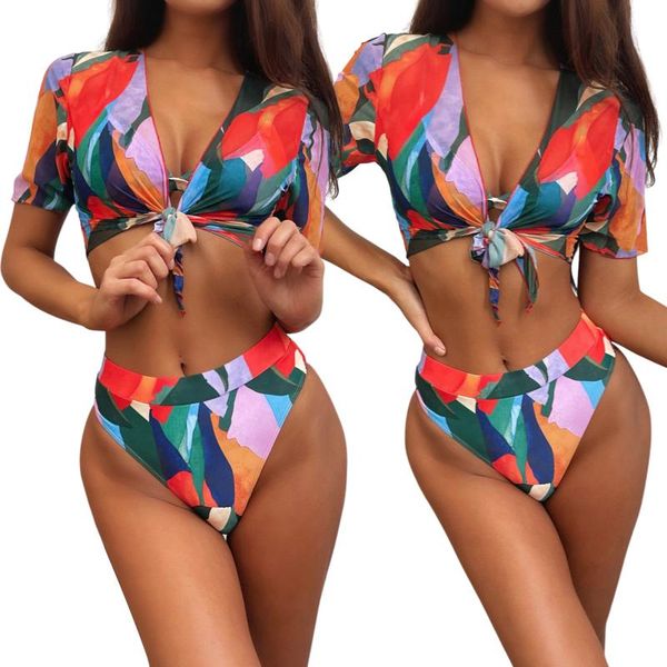 one-piece suits summer stylish women three-piece swimming clothes set tangerine printed pattern bikini shorts and crop
one-piece suits summer stylish women three-piece swimming clothes set tangerine printed pattern bikini shorts and crop