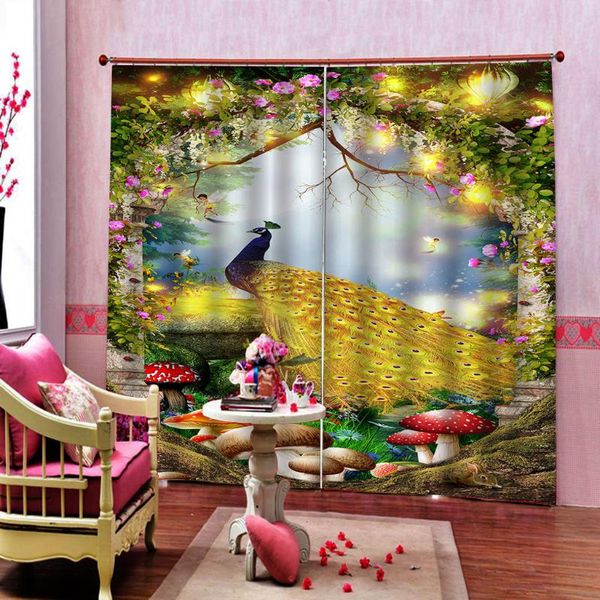 european style golden peacock 3d curtains fairy tale idyllic forest po windows for living room bedroom luxury decor curtain & drapes
european style golden peacock 3d curtains fairy tale idyllic forest po windows for living room bedroom luxury decor curtain & drapes