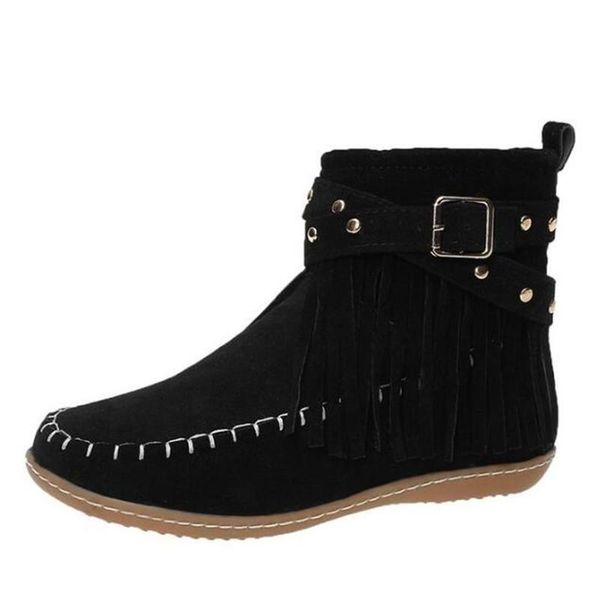 women's suede fringed boots 2021 winter low-tube solid flat-heel riding women shoes fashion womens snow, Black
women's suede fringed boots 2021 winter low-tube solid flat-heel riding women shoes fashion womens snow, Black