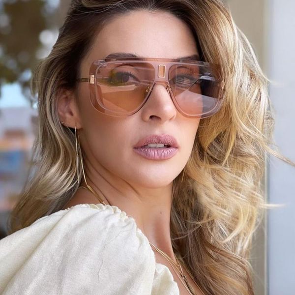 sunglasses 2021 one piece rimless for women vintage alloy oversized gradient black brown sun glasses men shades, White;black
sunglasses 2021 one piece rimless for women vintage alloy oversized gradient black brown sun glasses men shades, White;black