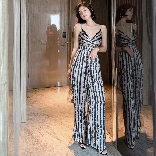 women's jumpsuits & rompers v-neck sling jumpsuit for women 2021 long wide leg womens temperament leopard overalls, Black;white
women's jumpsuits & rompers v-neck sling jumpsuit for women 2021 long wide leg womens temperament leopard overalls, Black;white