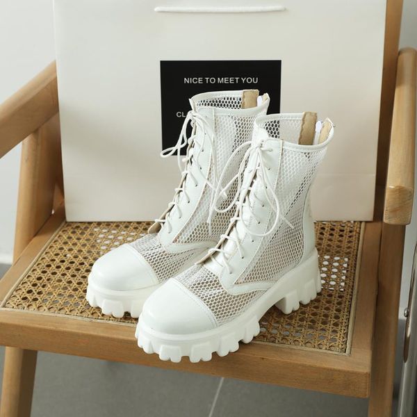 boots breathable mesh summer flat-bottomed lace-up shiny patent leather stitching street fashion women's shoes, Black
boots breathable mesh summer flat-bottomed lace-up shiny patent leather stitching street fashion women's shoes, Black
