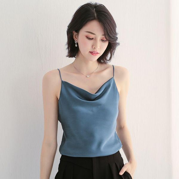 women's tanks & camis summer woman's spaghetti strap plus size solid halter v neck ladies vest sleeveless female satin silk, White
women's tanks & camis summer woman's spaghetti strap plus size solid halter v neck ladies vest sleeveless female satin silk, White