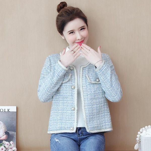 women's jackets high-quality temperament ladies tweed women short jacket 2021 autumn elegant female fashion woman top, Black;brown
women's jackets high-quality temperament ladies tweed women short jacket 2021 autumn elegant female fashion woman top, Black;brown