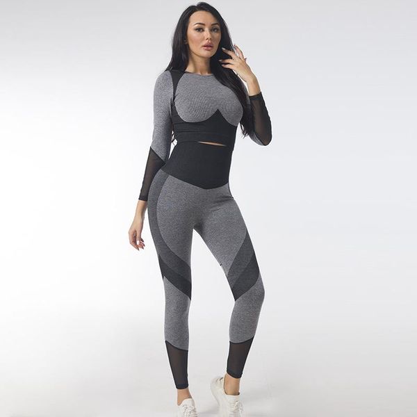 yoga outfit patchwork seamless suit for fitness women sportswear gym workout clothing long sleeve mesh set sport active wear xl
yoga outfit patchwork seamless suit for fitness women sportswear gym workout clothing long sleeve mesh set sport active wear xl