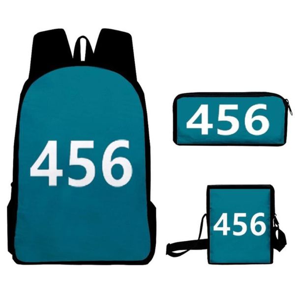 backpack squid game bags schoolbags li zhengjae same travel bag 456 001 national tide school 3pcs/set round six
backpack squid game bags schoolbags li zhengjae same travel bag 456 001 national tide school 3pcs/set round six