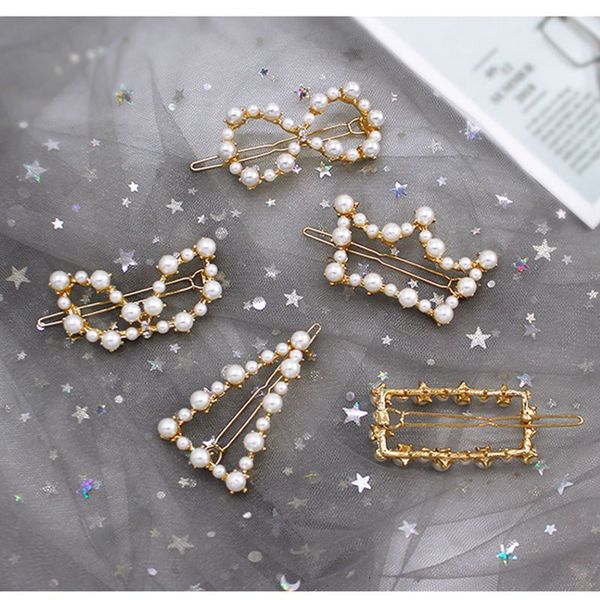 ins net red pearl hairpin female fashion crown personality versatile clip girl headdress, Golden;silver
ins net red pearl hairpin female fashion crown personality versatile clip girl headdress, Golden;silver