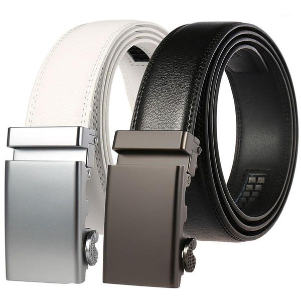 belts men brand leather belt with automatic buckle slide ratchet strap width 3.1cm business male gift1, Black;brown
belts men brand leather belt with automatic buckle slide ratchet strap width 3.1cm business male gift1, Black;brown