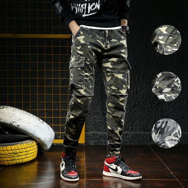 cotton men fashion casual camouflage jogger pants tactical military trousers small feet sports nine men's, Black
cotton men fashion casual camouflage jogger pants tactical military trousers small feet sports nine men's, Black