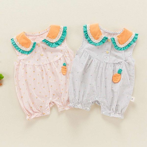 baby's going out, carrot lattice triangle climbing suit, one piece for born, summer style of cotton wrap fart, White
baby's going out, carrot lattice triangle climbing suit, one piece for born, summer style of cotton wrap fart, White