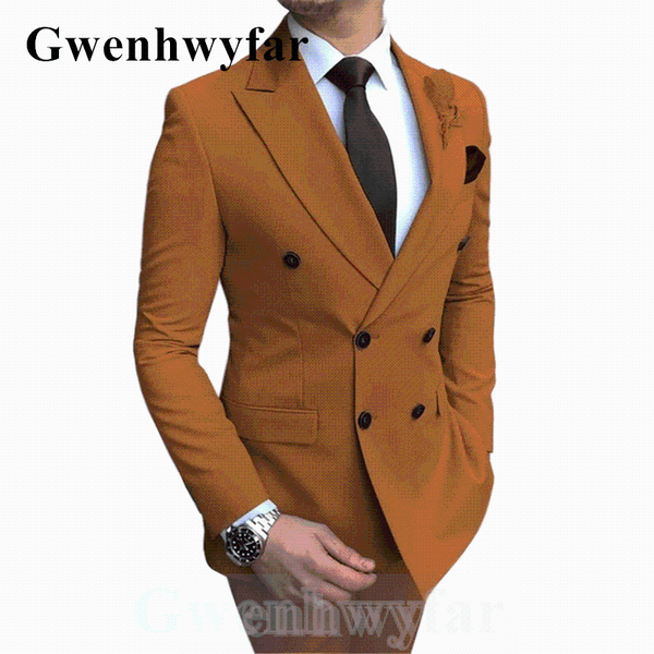 men's suits & blazers gwenhwyfar 2021 autumn style double-breasted tuxedo groom suit party brown two-piece handsome prom, White;black
men's suits & blazers gwenhwyfar 2021 autumn style double-breasted tuxedo groom suit party brown two-piece handsome prom, White;black