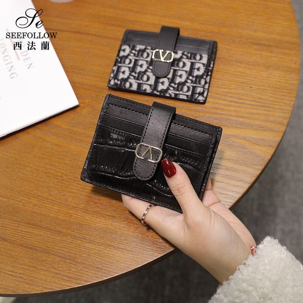 wallet card bag women's tide ultra-thin leather certificate holder integrated large capacity crocodile driving license clip anti degaus, Red;black
wallet card bag women's tide ultra-thin leather certificate holder integrated large capacity crocodile driving license clip anti degaus, Red;black