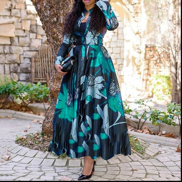 womens dress women floral printed long sleeve o neck high waist a line retro vintage maxi elgant plus size date, Black;gray
womens dress women floral printed long sleeve o neck high waist a line retro vintage maxi elgant plus size date, Black;gray