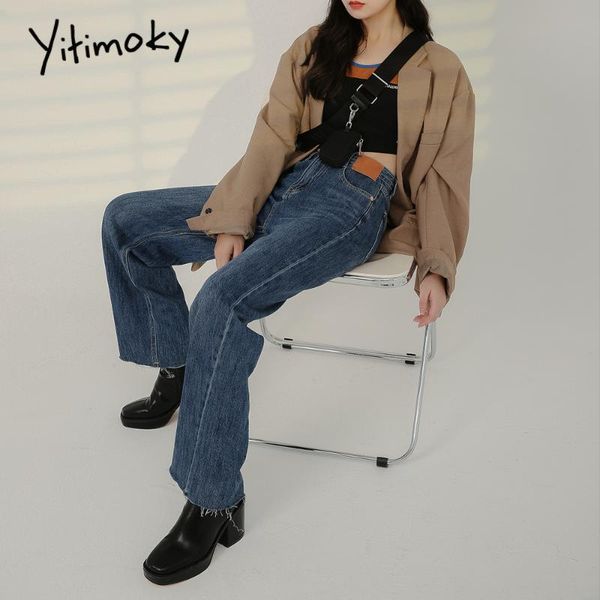 yitimoky jeans for women patchwork high waist boyfriend casual vintage denim pants street style loose straight women's, Blue
yitimoky jeans for women patchwork high waist boyfriend casual vintage denim pants street style loose straight women's, Blue