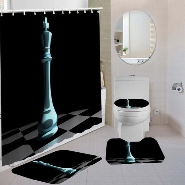 shower curtains 4piece checkers curtain set microfiber waterproof cover high-quality bathroom home decoration products
shower curtains 4piece checkers curtain set microfiber waterproof cover high-quality bathroom home decoration products