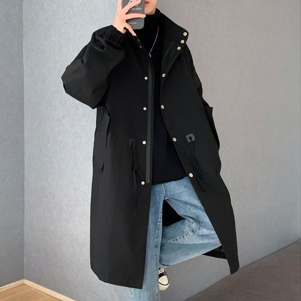 men's trench coats 2021 coat men streetwear long jacket hip hop male fashion windbreaker spring autumn overcoat simple classic, Tan;black
men's trench coats 2021 coat men streetwear long jacket hip hop male fashion windbreaker spring autumn overcoat simple classic, Tan;black