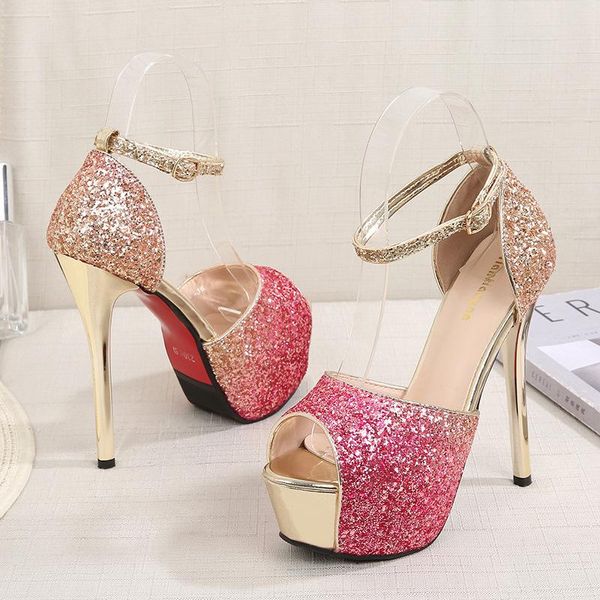 open toe sandals high heels summer shoes women ladies block heel sandalias banquet wedding, Black
open toe sandals high heels summer shoes women ladies block heel sandalias banquet wedding, Black