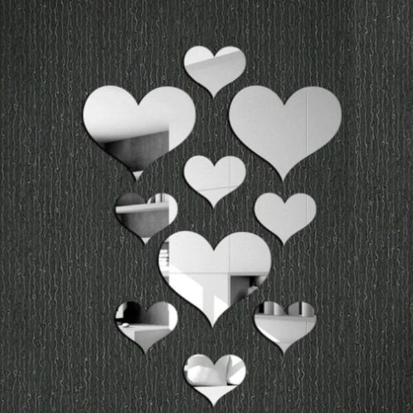 wall stickers 10pcs love heart acrylic 3d mirror sticker mural decal removable home decor
wall stickers 10pcs love heart acrylic 3d mirror sticker mural decal removable home decor