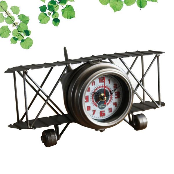 creative airplane shape clock vintage household iron art stylish deskornament for home living room without b wall clocks
creative airplane shape clock vintage household iron art stylish deskornament for home living room without b wall clocks