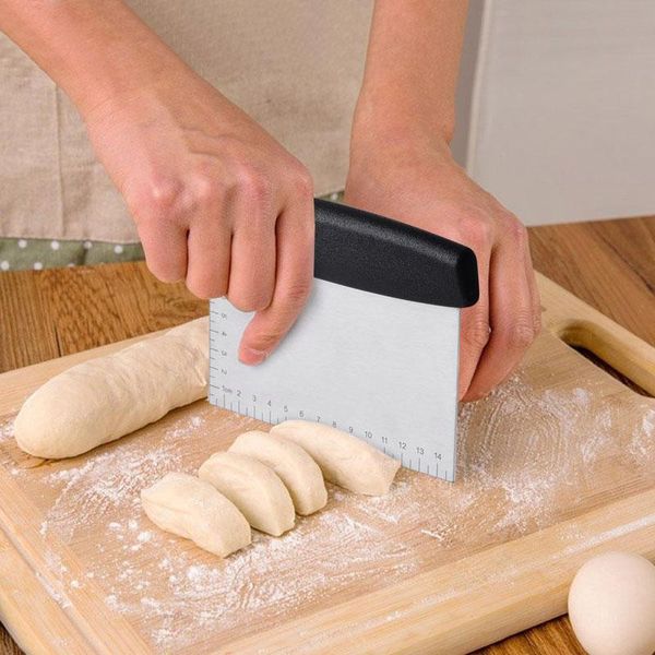 stainless steel metal pastry scraper chopper diy dough cutter with scale for bread pizza kitchen accessories baking & tools
stainless steel metal pastry scraper chopper diy dough cutter with scale for bread pizza kitchen accessories baking & tools
