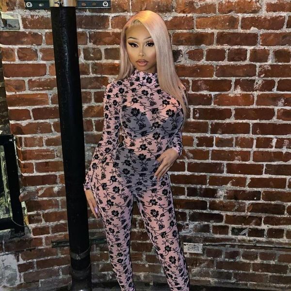 women's jumpsuits & rompers spring women print skinny pink long sleeve back zipper perspective mesh ladies charming trendy jumpsuit clu, Black;white
women's jumpsuits & rompers spring women print skinny pink long sleeve back zipper perspective mesh ladies charming trendy jumpsuit clu, Black;white