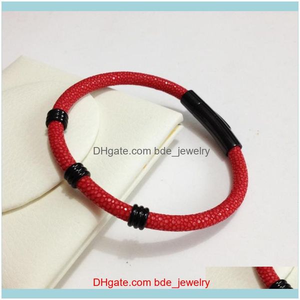 charm jewelrycharm bracelets men 5mm genuine blue stingray leather rose gold round stainless steel circle bracelet bangle drop delivery 2021, Golden;silver
charm jewelrycharm bracelets men 5mm genuine blue stingray leather rose gold round stainless steel circle bracelet bangle drop delivery 2021, Golden;silver