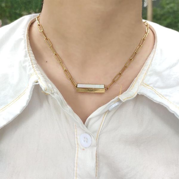 pendant necklaces fashion jewelry gold stainless steel charm chain necklace for woman valentine's day gift high-end exquisi, Silver
pendant necklaces fashion jewelry gold stainless steel charm chain necklace for woman valentine's day gift high-end exquisi, Silver