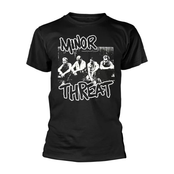 official minor threat xerox t-shirt men unisex, White;black