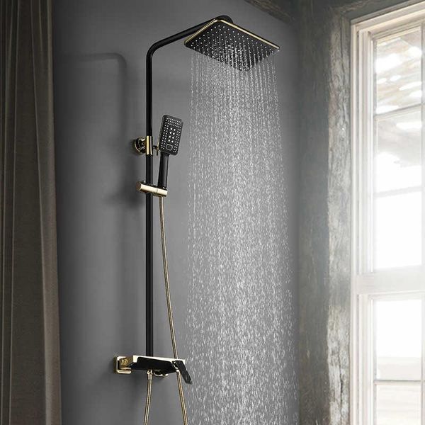 bathroom shower sets black thermostatic mixer tap fixed to wall set system and cold water
bathroom shower sets black thermostatic mixer tap fixed to wall set system and cold water