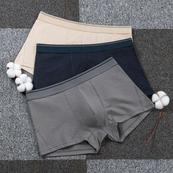 underpants cotton personalized breathable boxers, youth pure sports waist underwear, men's underwear, Black;white