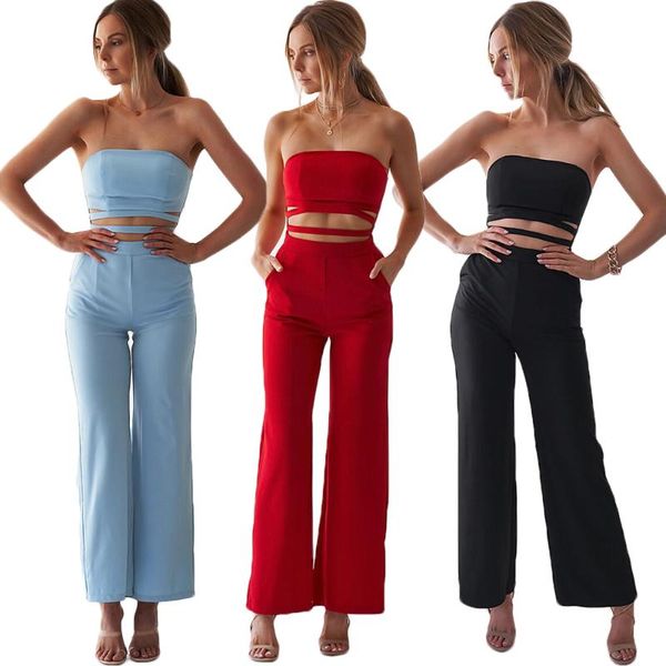women's jumpsuits & rompers 2021 fashion women strapless casual tube jumpsuit club party dailywear femme, Black;white
women's jumpsuits & rompers 2021 fashion women strapless casual tube jumpsuit club party dailywear femme, Black;white