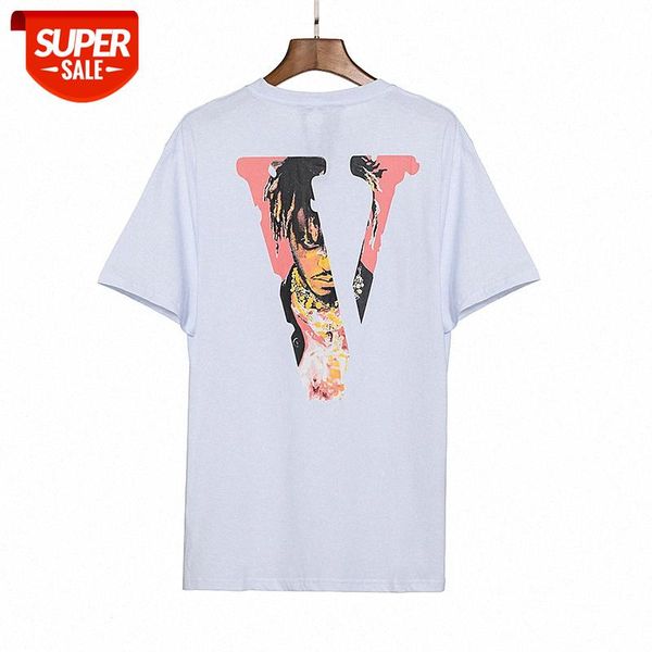 v@love portrait big v round neck pullover short sleeve #lu4l, White;black