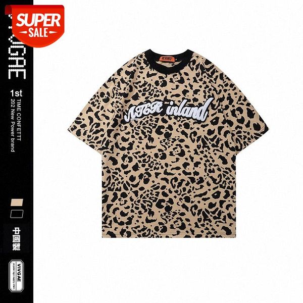 vivgae retro leopard print flocking letter embroidery t-shirt men and women hiphop flow wide men's short sleeves #aq0q, White;black
vivgae retro leopard print flocking letter embroidery t-shirt men and women hiphop flow wide men's short sleeves #aq0q, White;black