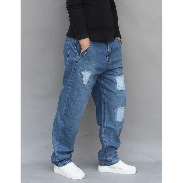 harem ripped jeans men loose baggy denim pants disstressed patchwork casual trousers streetwear joggers man clothing, Blue
harem ripped jeans men loose baggy denim pants disstressed patchwork casual trousers streetwear joggers man clothing, Blue