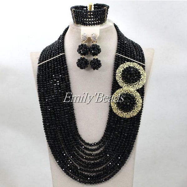 earrings & necklace black nigerian wedding african beads jewelry sets fashion costume 24"inches wholesale alj336, Silver
earrings & necklace black nigerian wedding african beads jewelry sets fashion costume 24"inches wholesale alj336, Silver