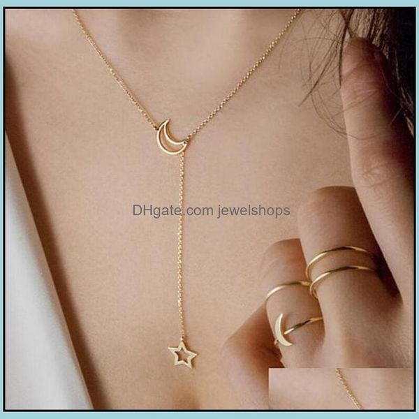 pendant necklaces & pendants jewelry fashion choker necklace moon star gold sier color alloy chain collar for women party epacket drop deliv, Silver
pendant necklaces & pendants jewelry fashion choker necklace moon star gold sier color alloy chain collar for women party epacket drop deliv, Silver