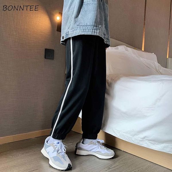 men's pants summer side-striped spliced casual men running bundle ankle-length trousers fake-zippers large size m-5xl loose harajuku, Black
men's pants summer side-striped spliced casual men running bundle ankle-length trousers fake-zippers large size m-5xl loose harajuku, Black